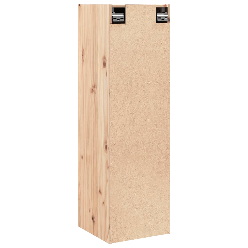 vidaXL Armario de pared 2 unidades madera maciza de pino 30x30x100 cm