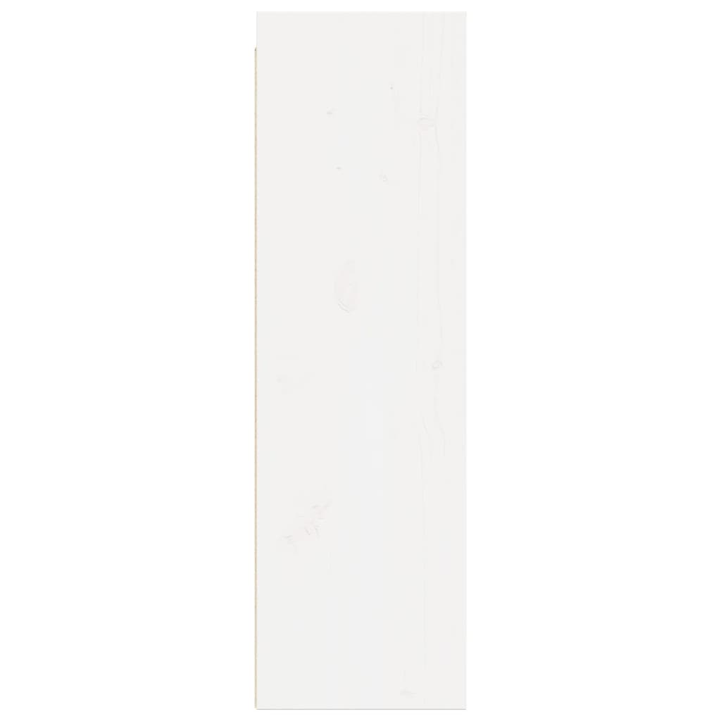 vidaXL Armario de pared de madera maciza de pino blanco 30x30x100 cm