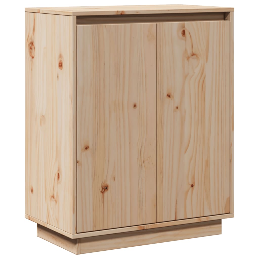 vidaXL Aparador de madera maciza de pino 60x34x75 cm