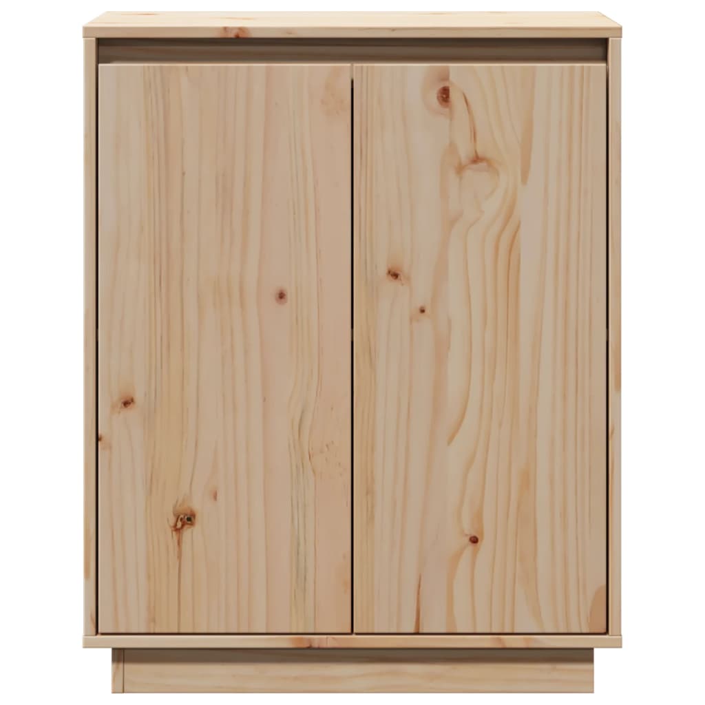 vidaXL Aparador de madera maciza de pino 60x34x75 cm