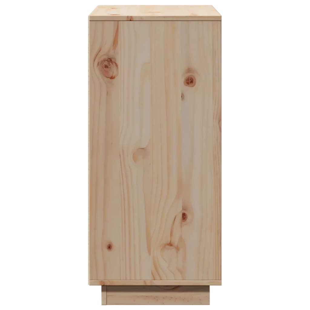 vidaXL Aparador de madera maciza de pino 60x34x75 cm