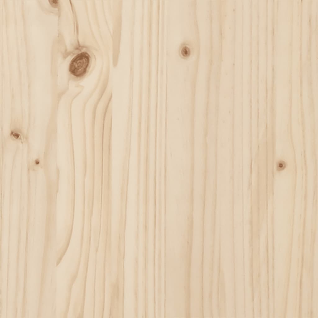 vidaXL Aparador de madera maciza de pino 60x34x75 cm