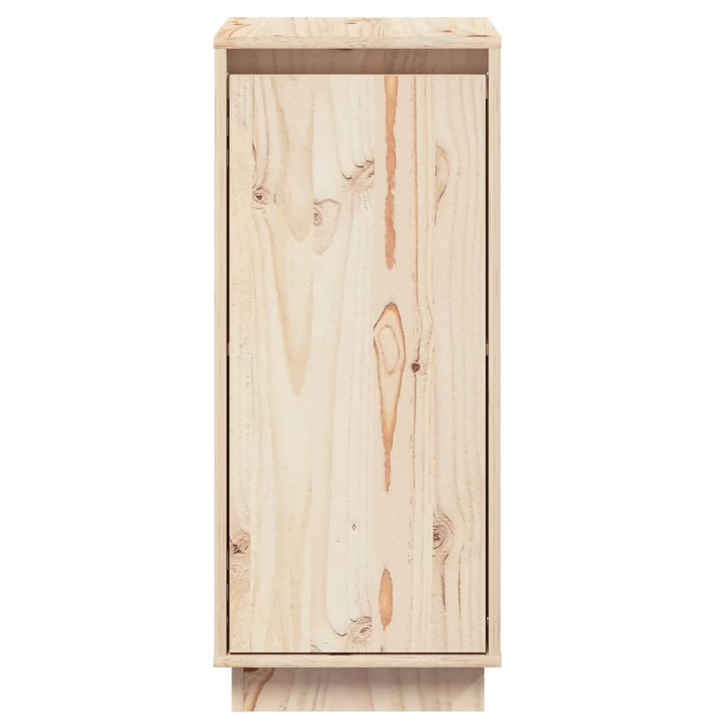 vidaXL Aparador 2 uds madera maciza de pino 31,5x34x75 cm