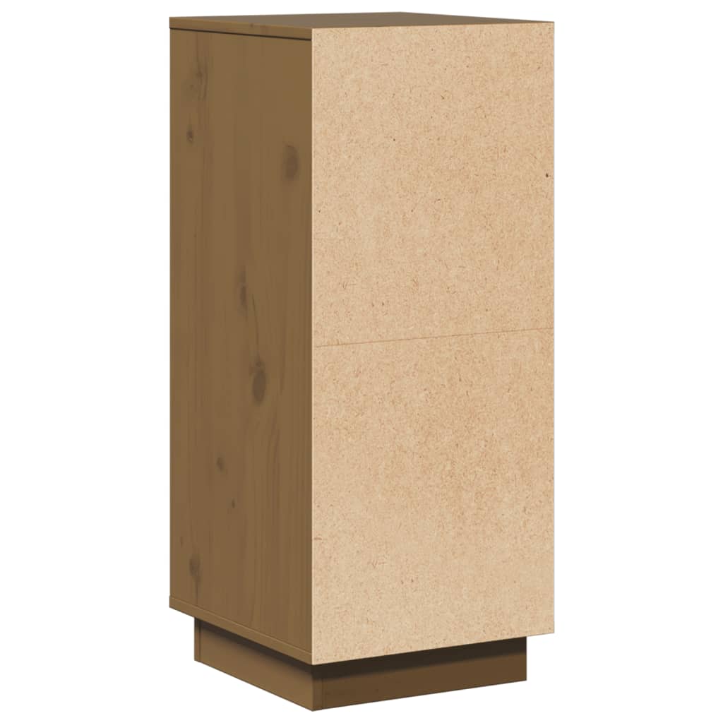 vidaXL Aparador 2 uds madera maciza de pino marrón miel 31,5x34x75 cm