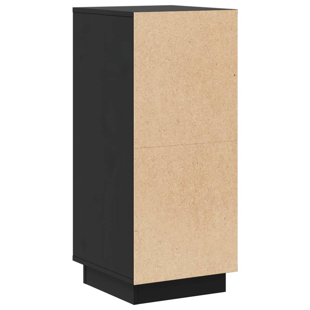 vidaXL Aparador 2 uds madera maciza de pino negro 31,5x34x75 cm