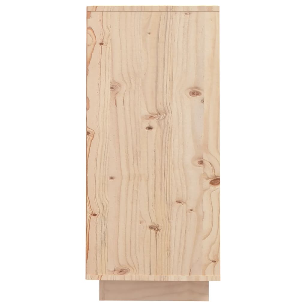 vidaXL Aparador de madera maciza de pino 60x34x75 cm