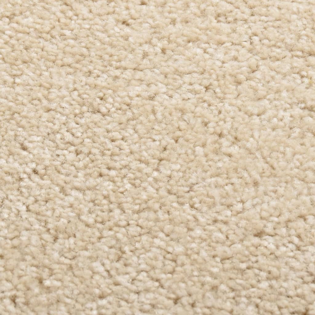 vidaXL Alfombra de pelo corto beige 140x200 cm