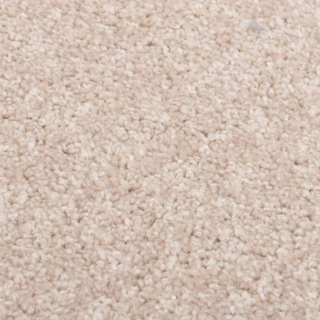 vidaXL Alfombra de pelo corto beige oscuro 80x150 cm