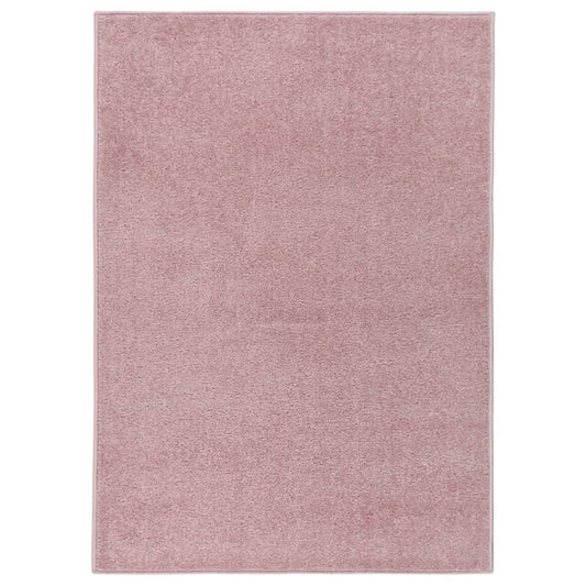 vidaXL Alfombra de pelo corto rosa 120x170 cm