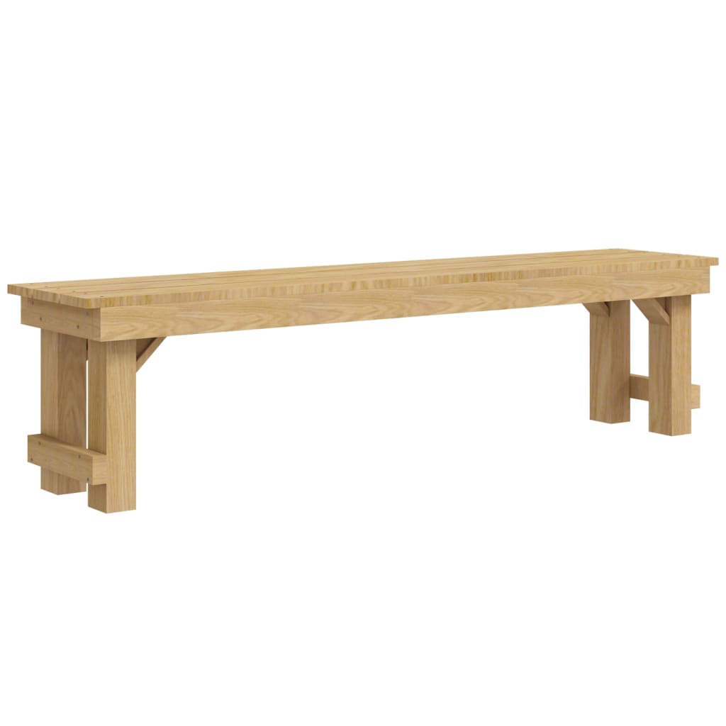 vidaXL Juego de comedor de jardín 3 piezas madera de pino impregnada