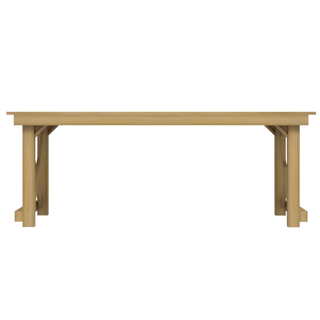 vidaXL Juego de comedor de jardín 3 piezas madera de pino impregnada