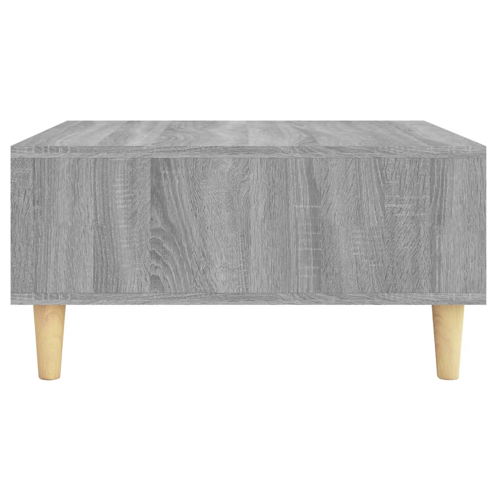 vidaXL Mesa de centro madera de ingeniería gris Sonoma 60x60x30 cm