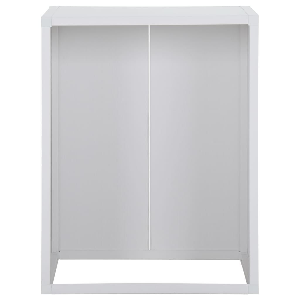 vidaXL Armario de lavadora PVC blanco 68,5x64,5x88 cm