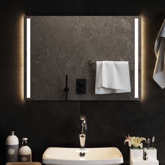 vidaXL Espejo de baño con LED 70x50 cm