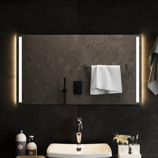 vidaXL Espejo de baño con LED 90x50 cm