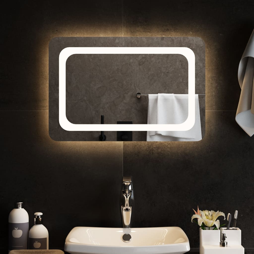 vidaXL Espejo de baño con LED 60x40 cm