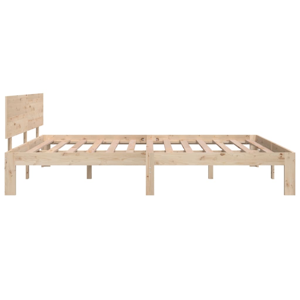 vidaXL Estructura de cama sin colchón madera maciza de pino 160x200 cm