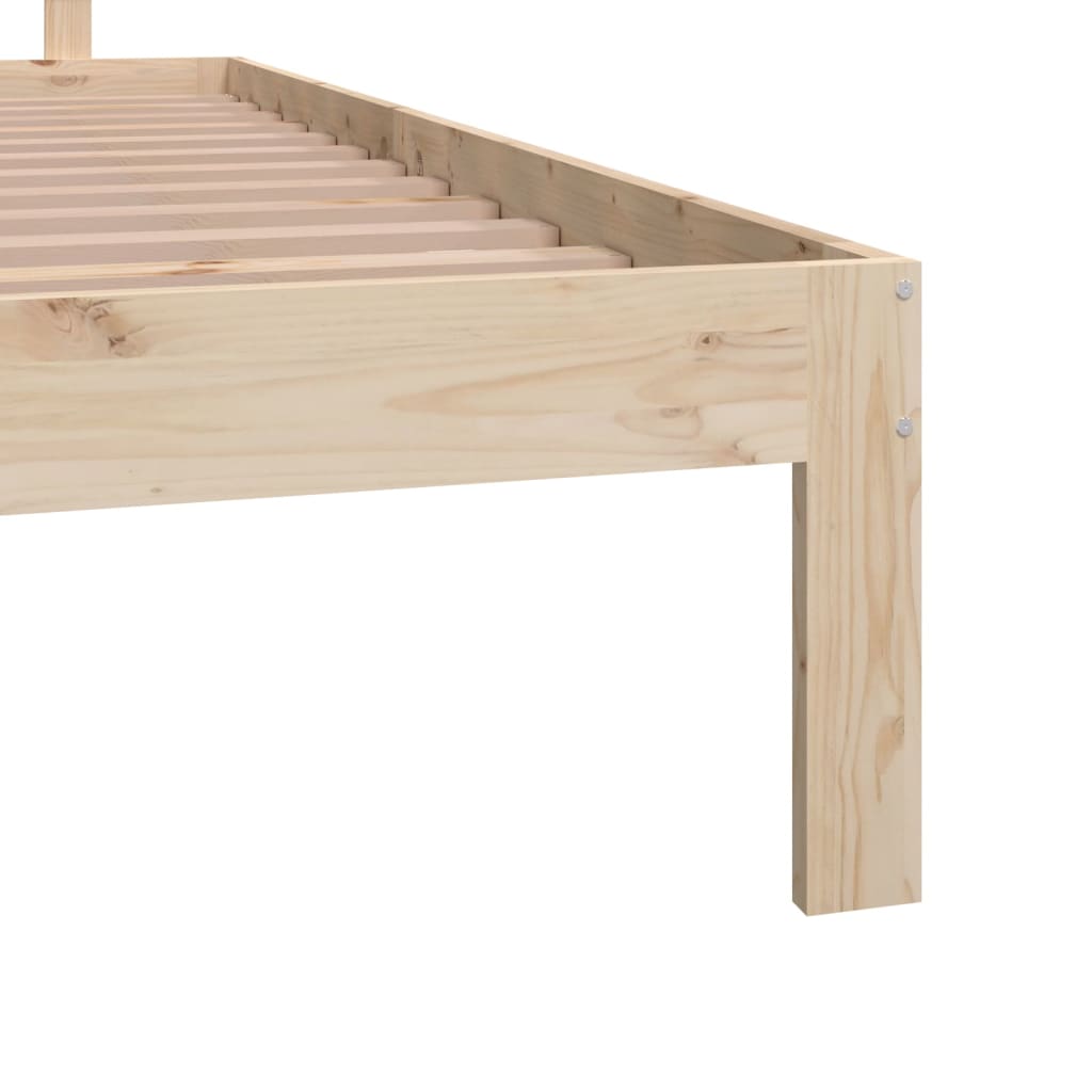 vidaXL Estructura de cama sin colchón madera maciza de pino 160x200 cm