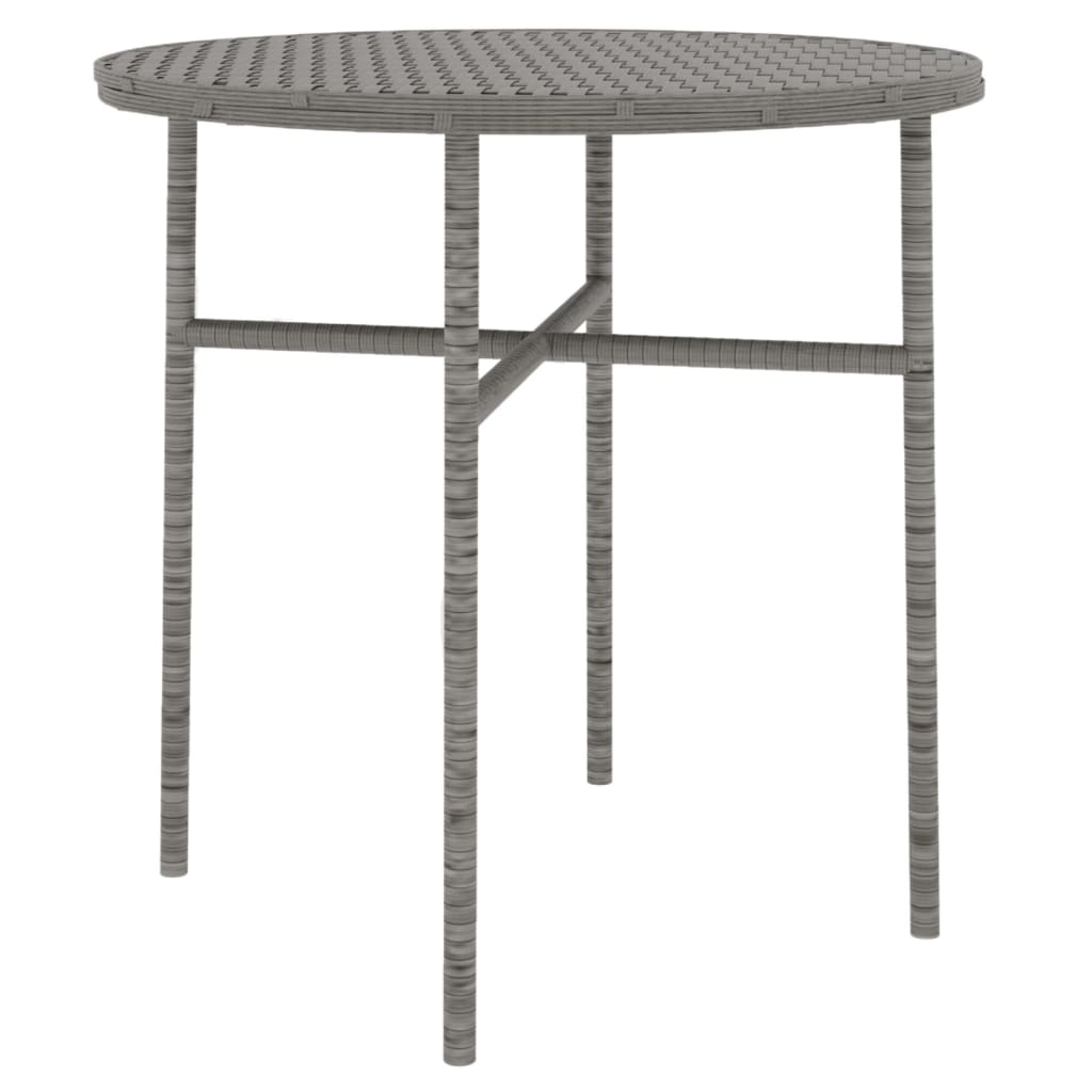 vidaXL Juego de comedor para jardín 3 piezas ratán sintético gris