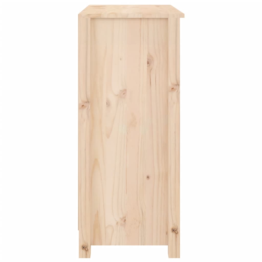 vidaXL Aparador de madera maciza de pino 70x35x80 cm