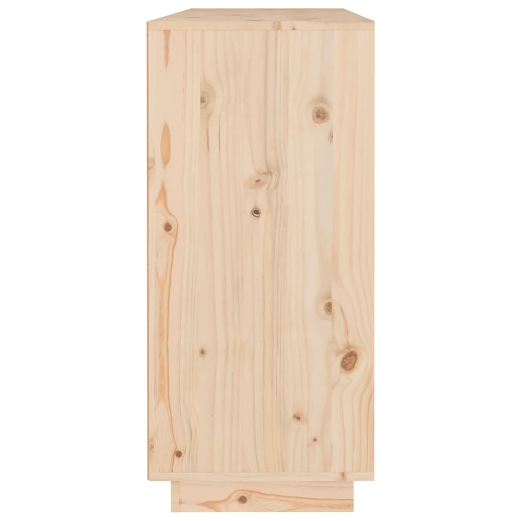 vidaXL Aparador de madera maciza de pino 110x34x75 cm