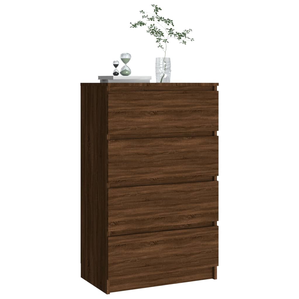 vidaXL Aparador madera contrachapada roble marrón 60x35x98,5 cm