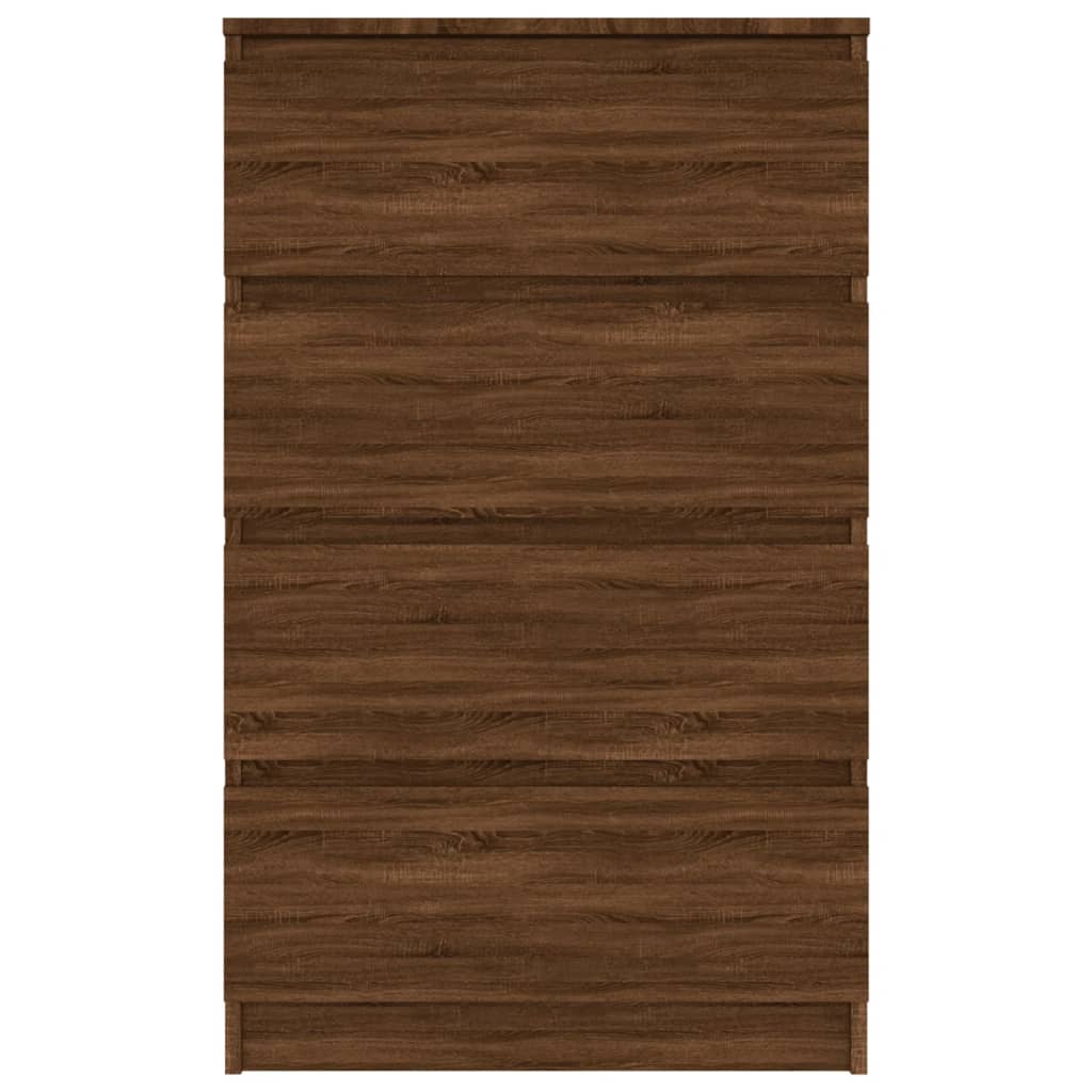 vidaXL Aparador madera contrachapada roble marrón 60x35x98,5 cm