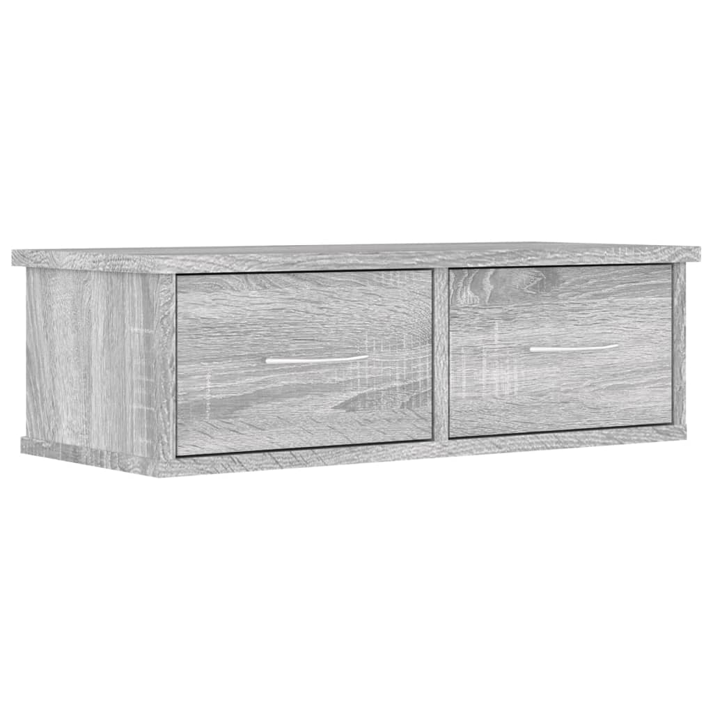 vidaXL Armario de pared madera contrachapada gris Sonoma 60x26x18,5 cm