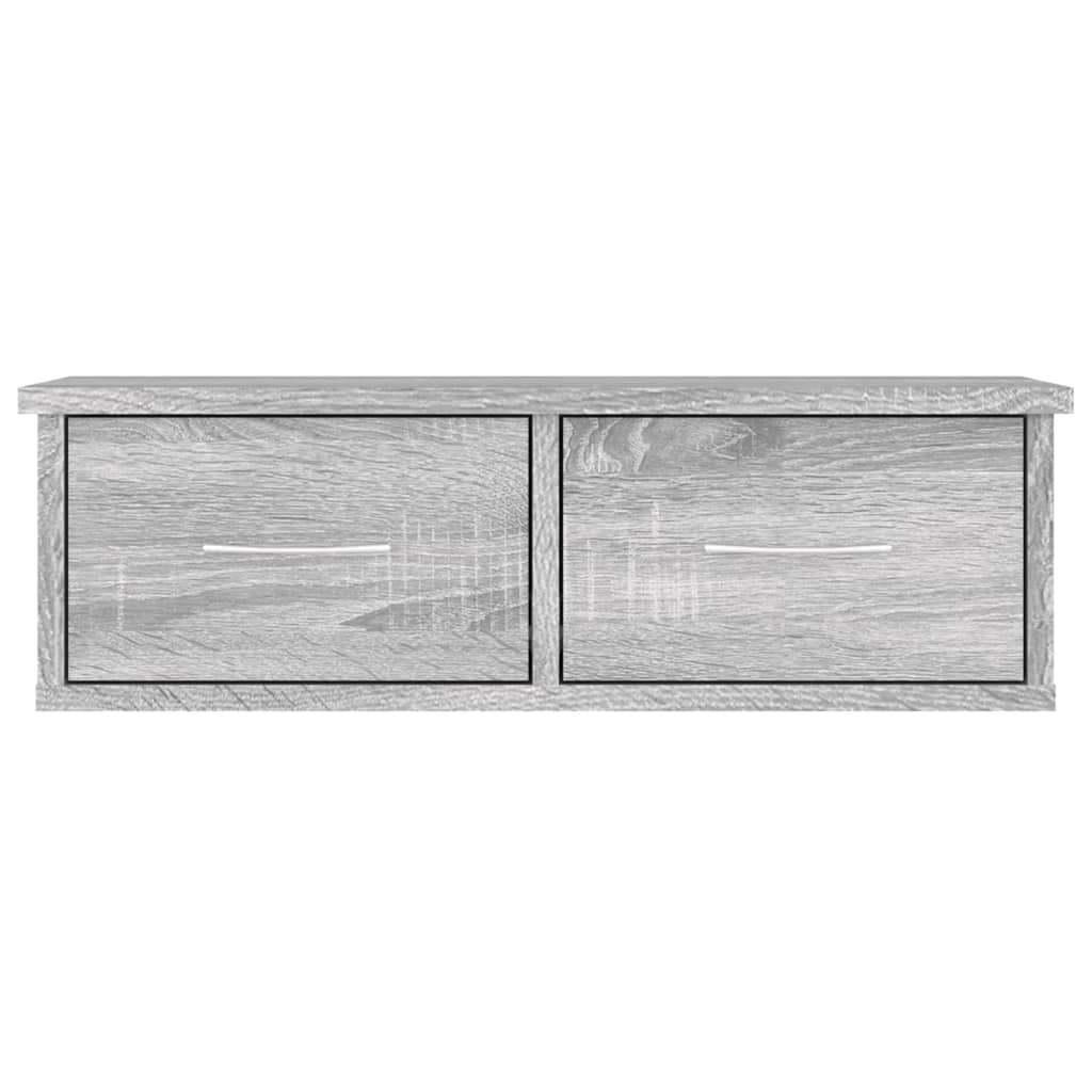 vidaXL Armario de pared madera contrachapada gris Sonoma 60x26x18,5 cm