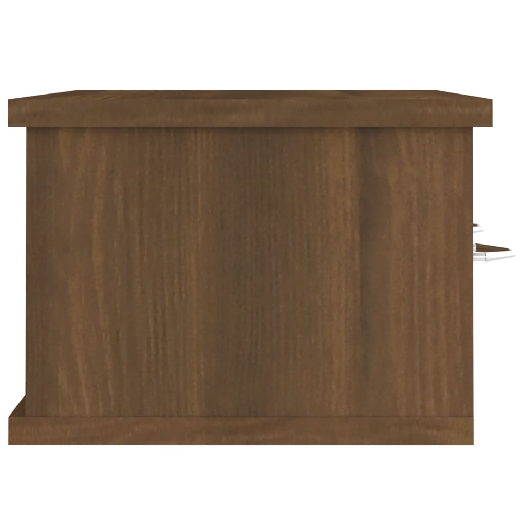 vidaXL Armario de pared madera contrachapada roble marrón 60x26x18,5cm