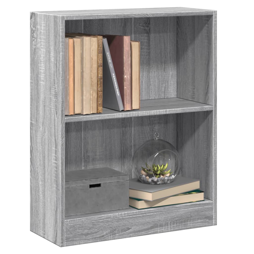 vidaXL Estantería madera de ingeniería gris Sonoma 60x24x76 cm