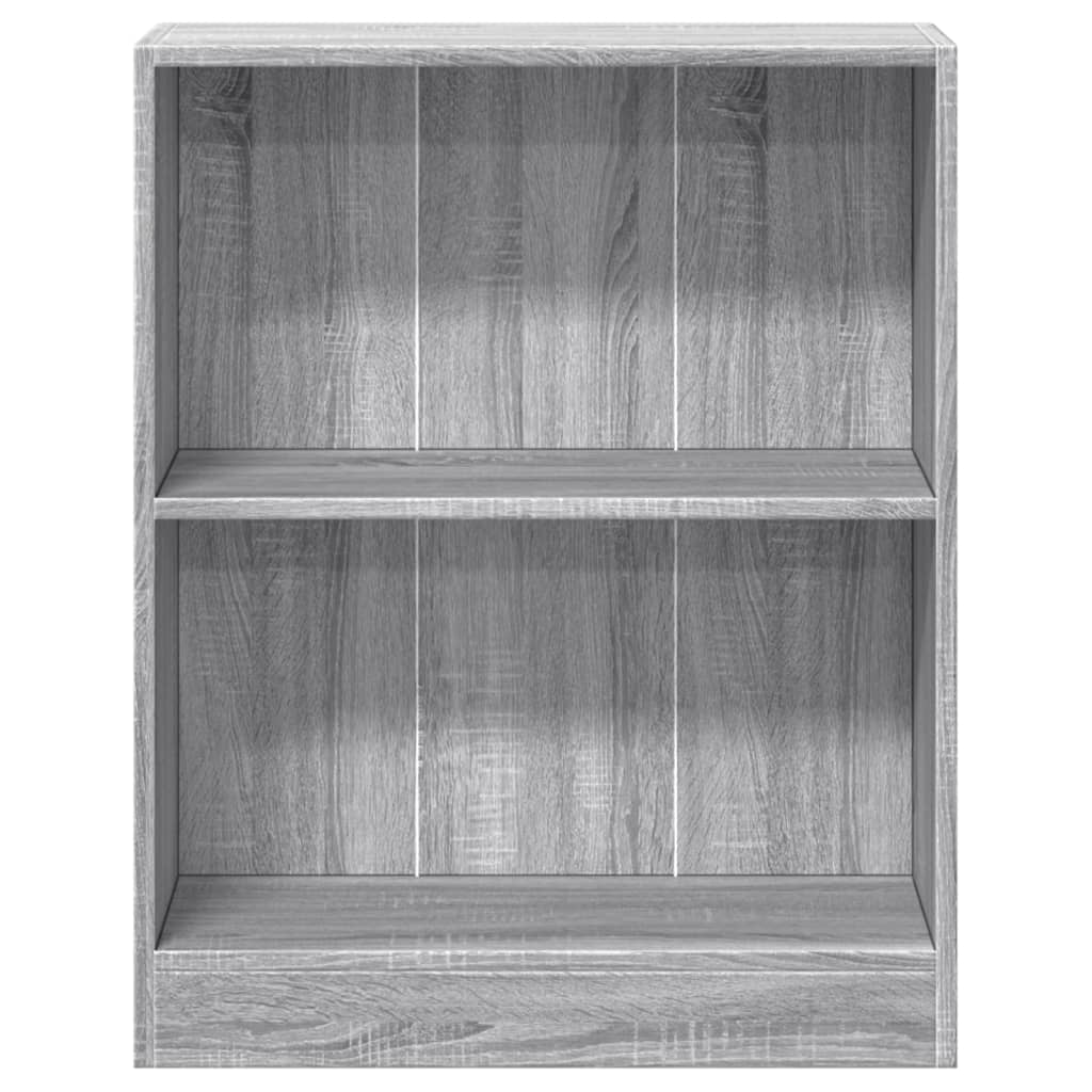 vidaXL Estantería madera de ingeniería gris Sonoma 60x24x76 cm