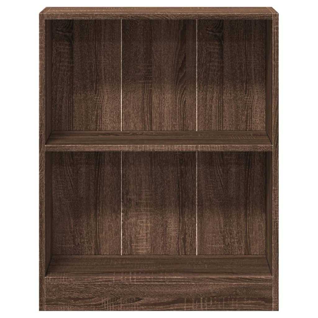 vidaXL Estantería de madera contrachapada roble marrón 60x24x74,5 cm