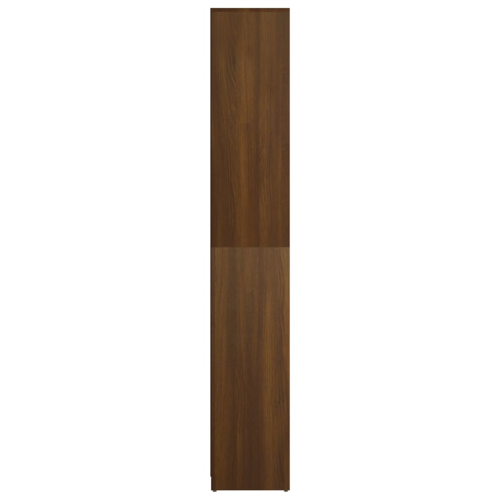 vidaXL Armario de baño madera contrachapada roble marrón 30x30x183,5cm