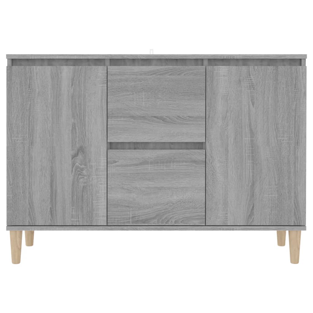 vidaXL Aparador de madera de ingeniería gris Sonoma 101x35x70 cm