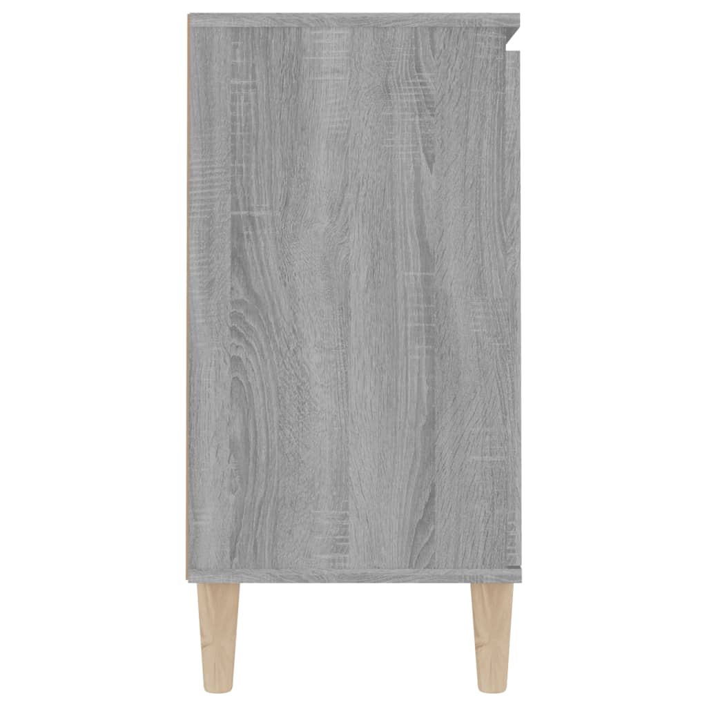 vidaXL Aparador de madera de ingeniería gris Sonoma 101x35x70 cm