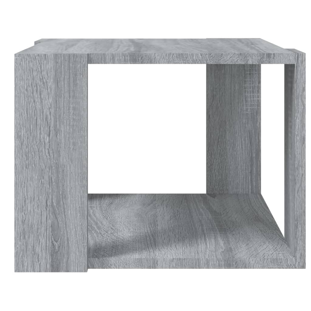 vidaXL Mesa de centro madera contrachapada gris Sonoma 40x40x30 cm