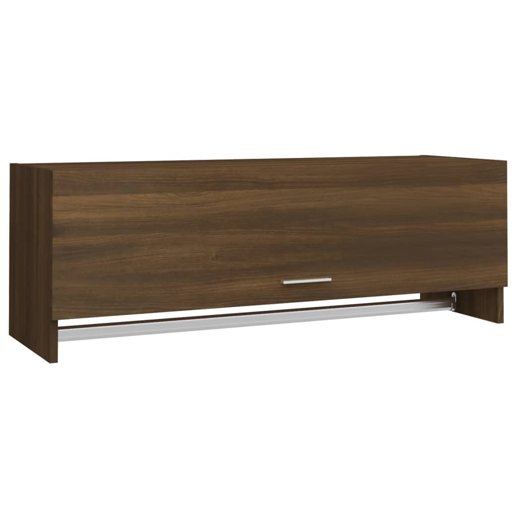 vidaXL Armario madera contrachapada roble marrón 100x32,5x35 cm