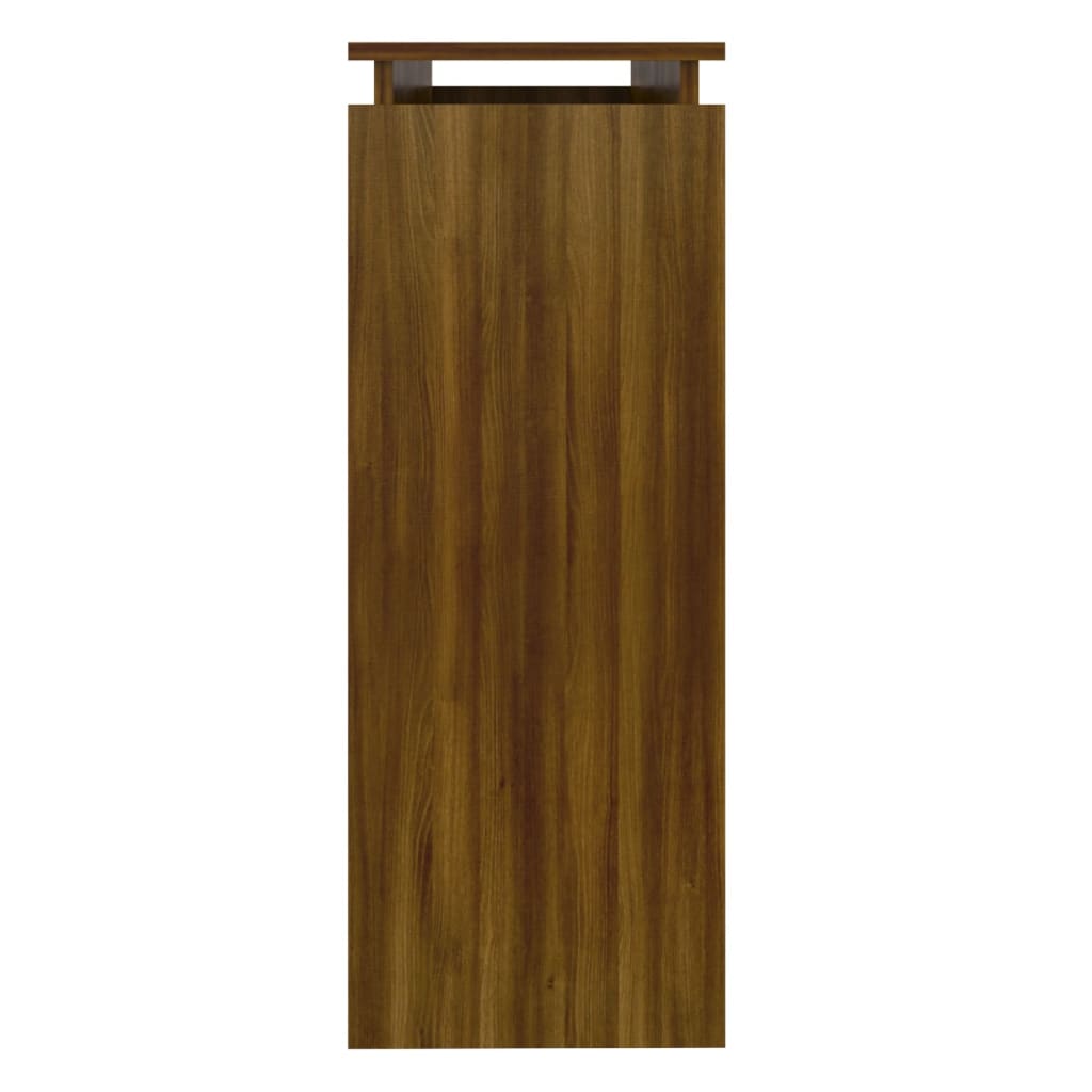 vidaXL Mesa consola madera contrachapada roble marrón 102x30x80 cm