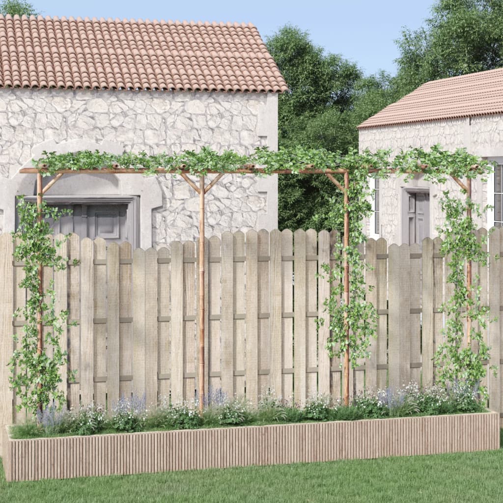 vidaXL Pérgola de bambú 385x40x205 cm