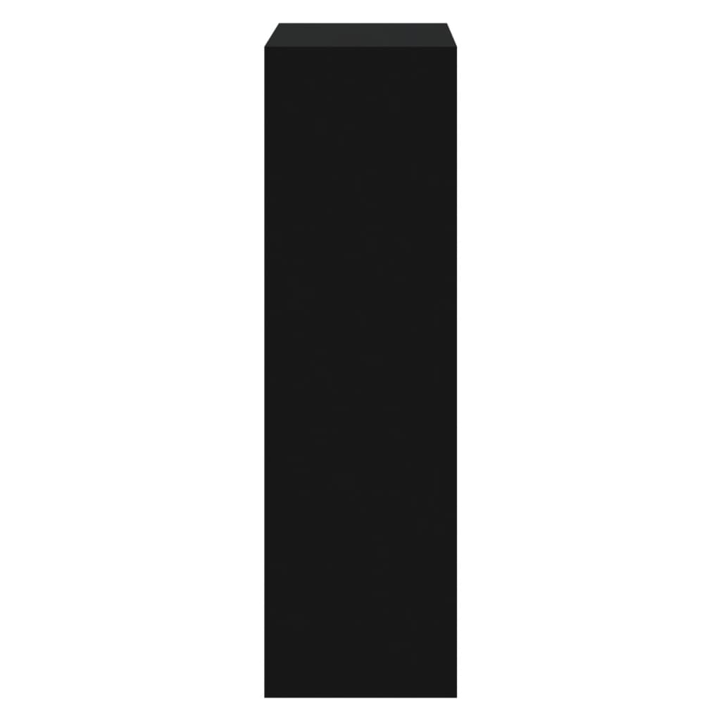 vidaXL Mueble zapatero madera contrachapada negro 63x24x81 cm