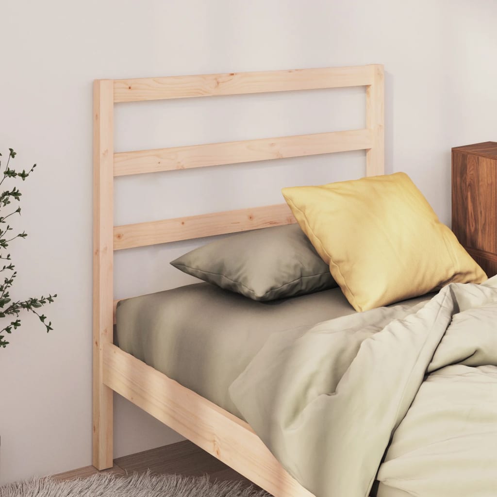 vidaXL Cabecero de cama madera maciza de pino 106x4x100 cm