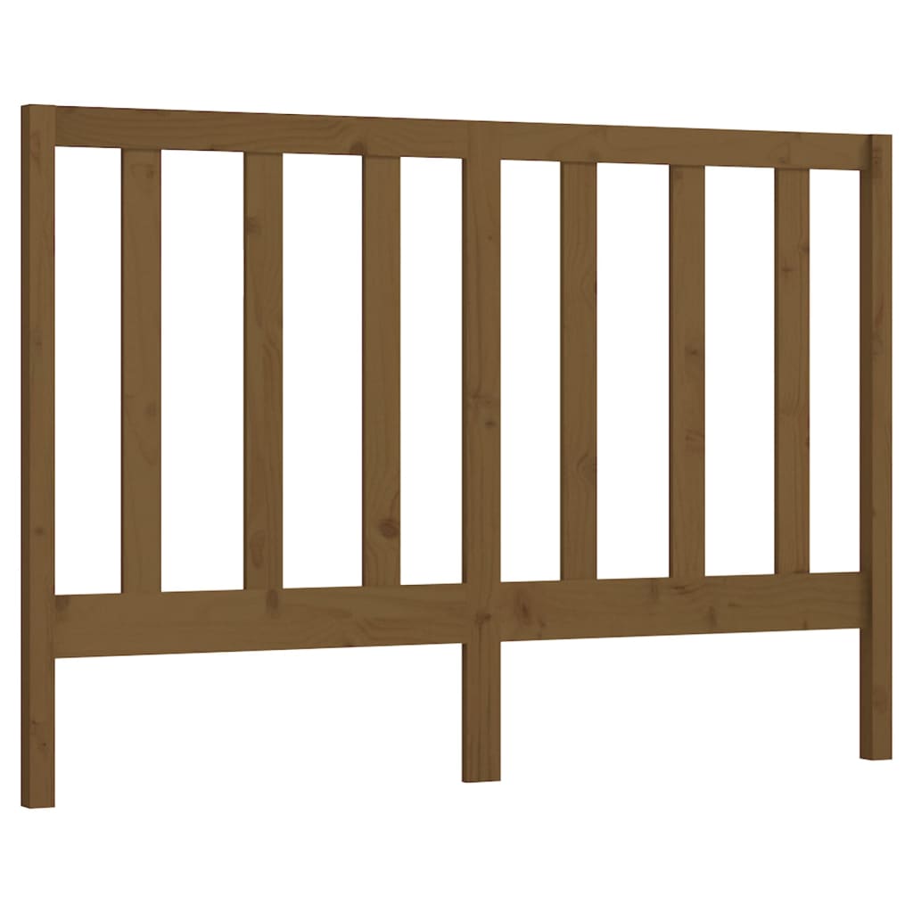 vidaXL Cabecero de cama madera maciza de pino marrón miel 141x4x100 cm