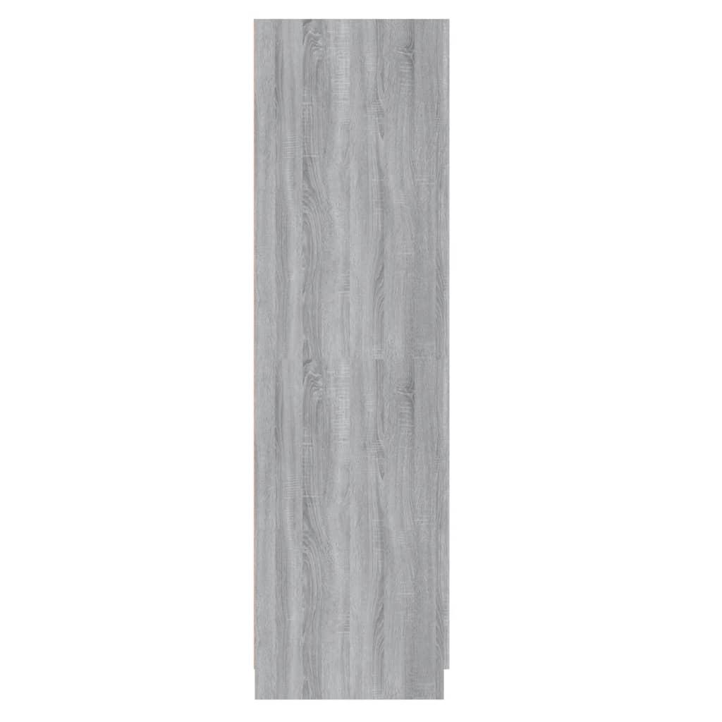 vidaXL Armario madera contrachapada gris Sonoma 80x52x180 cm