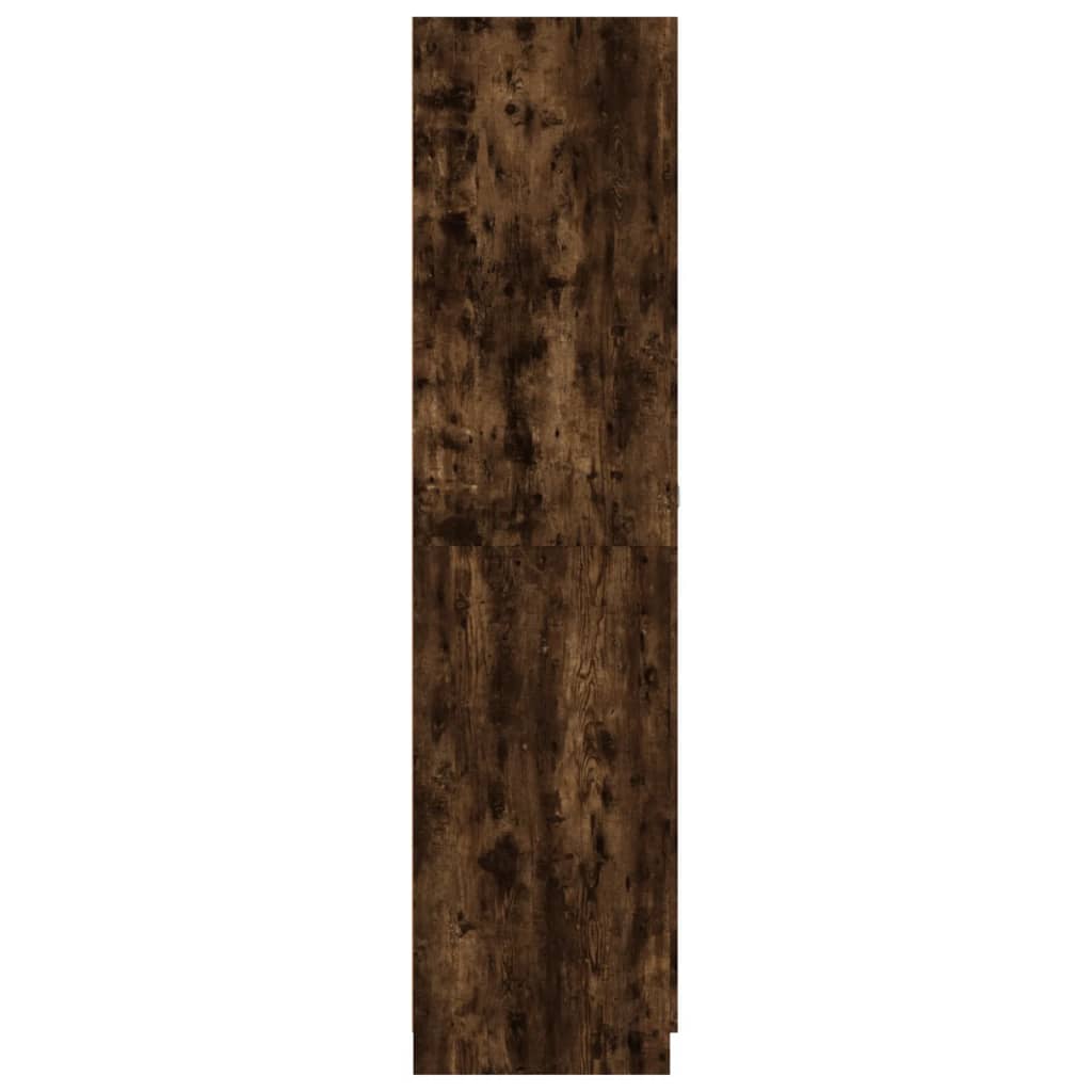 vidaXL Armario madera contrachapada color roble ahumado 90x52x200 cm