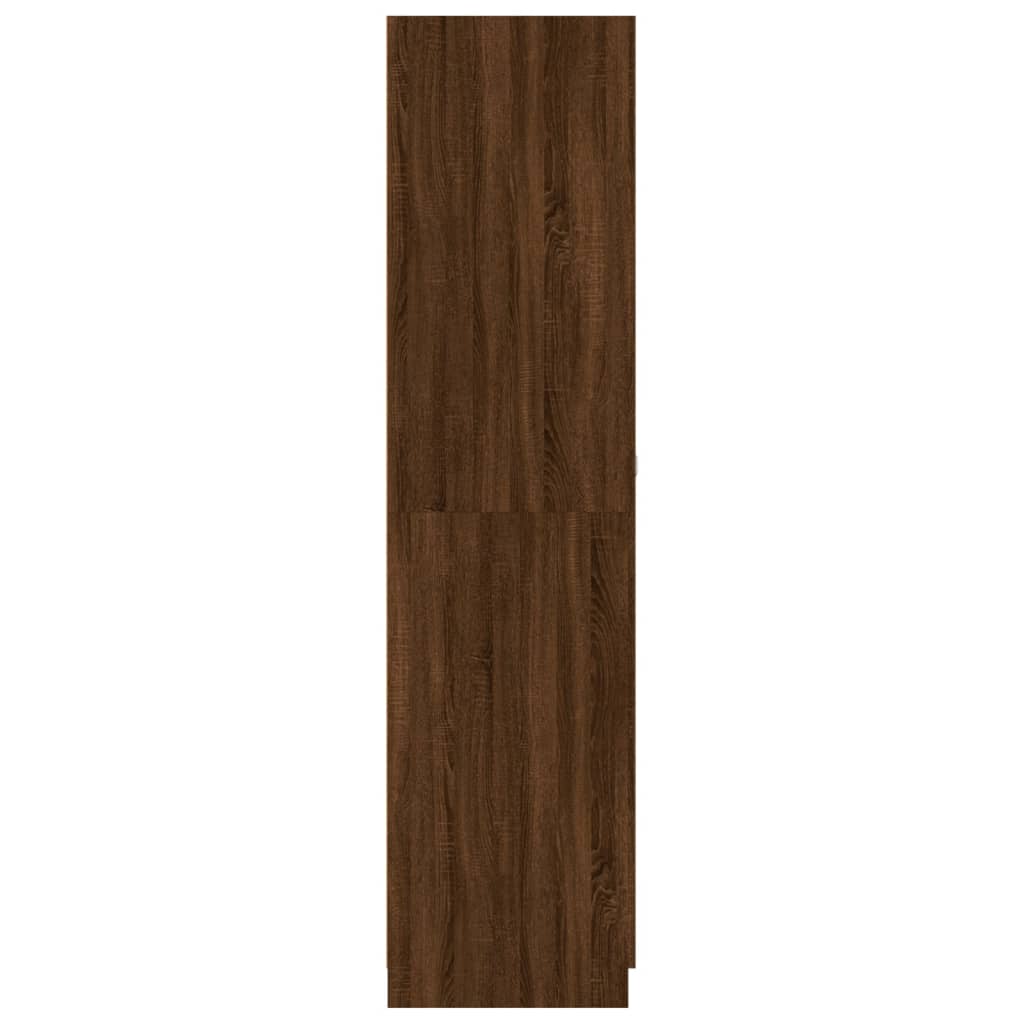 vidaXL Armario madera contrachapada color roble marrón 90x52x200 cm