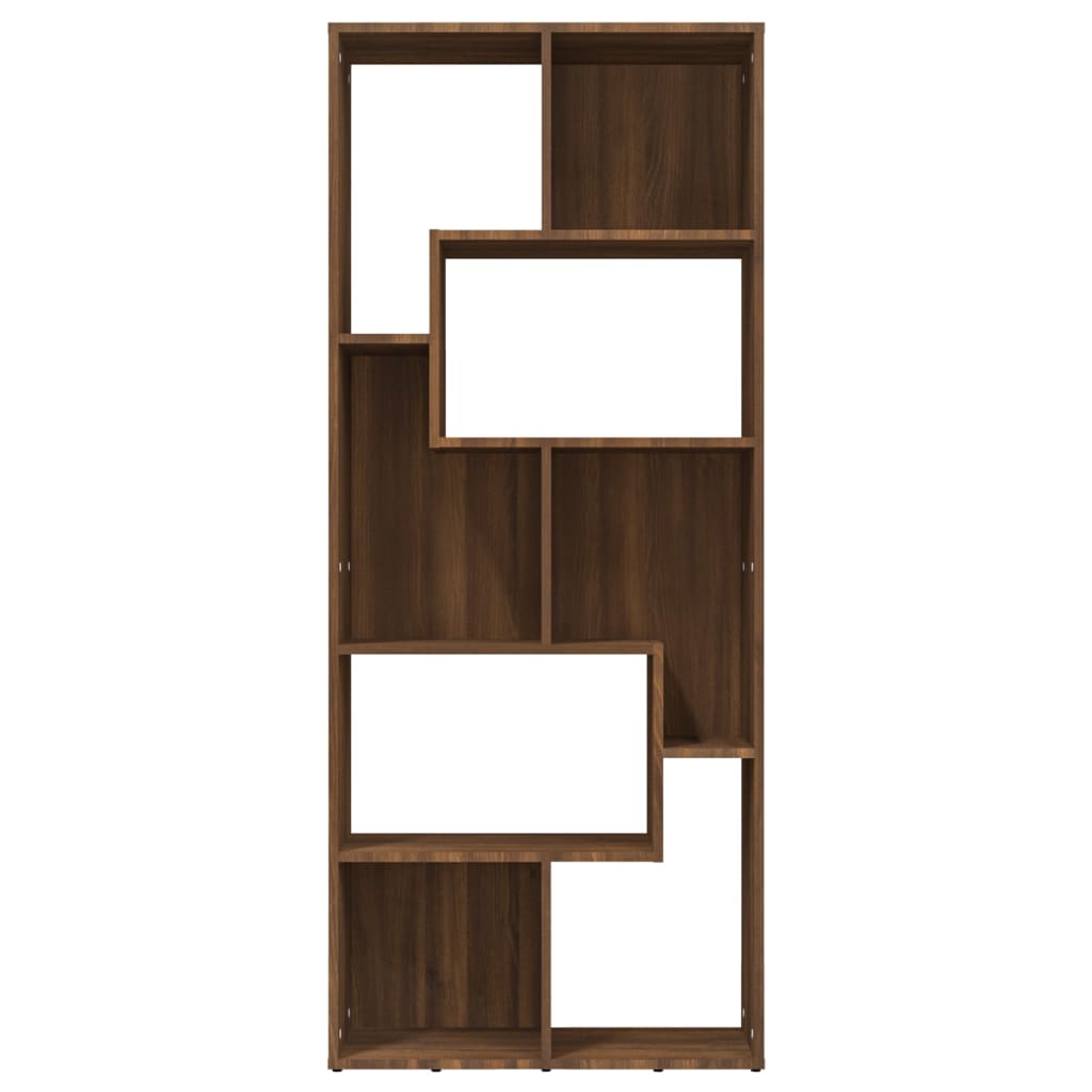 vidaXL Estantería madera contrachapada color roble marrón 67x24x161 cm