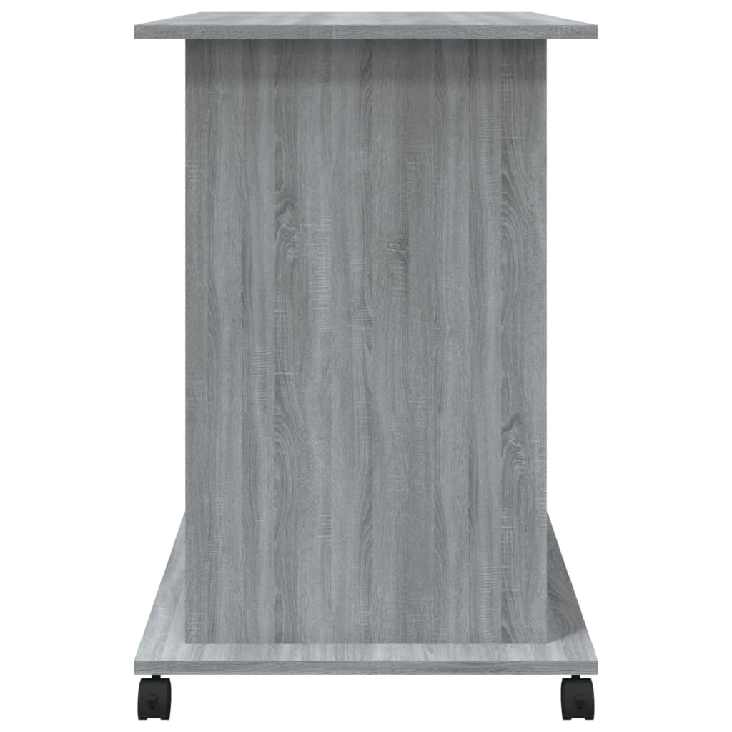 vidaXL Escritorio de madera contrachapada gris Sonoma 80x50x75 cm