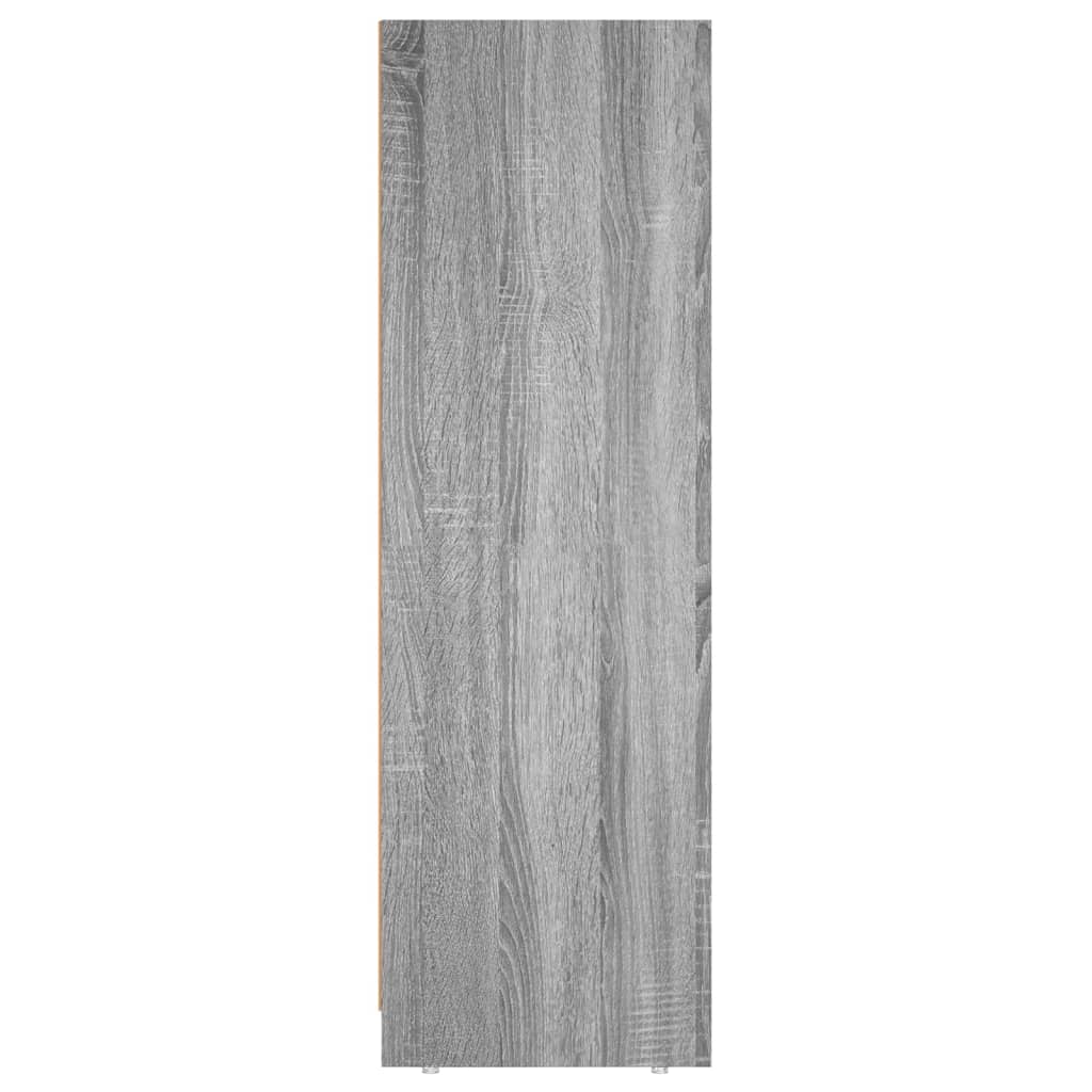 vidaXL Armario de baño madera contrachapada gris Sonoma 30x30x95 cm