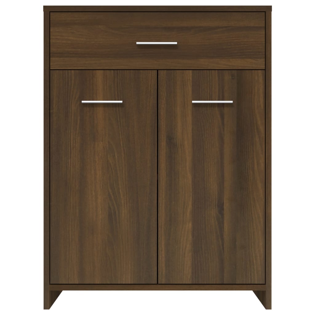 vidaXL Armario baño madera contrachapada roble marrón 60x33x80 cm